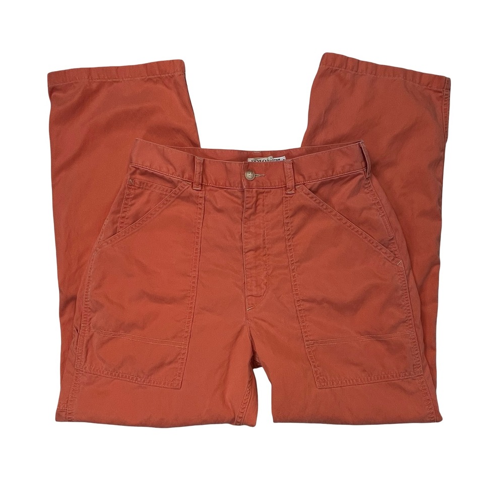 Polo Denim & Supply Women Utility Pants Orange Carpenter Workwear High Rise 8